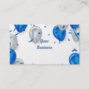Colourful Festive Balloons Business Card