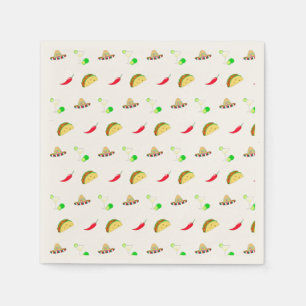 Colourful Festive Cinco de Mayo 2025 Dancing Cactu Napkin