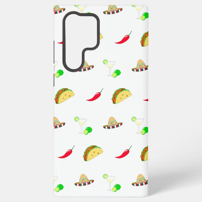 Colourful Festive Cinco de Mayo 2025 Dancing Cactu Samsung Galaxy S22 Ultra Case (Back)