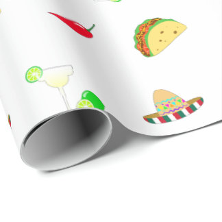 Colourful Festive Cinco de Mayo 2025 Dancing Cactu Wrapping Paper
