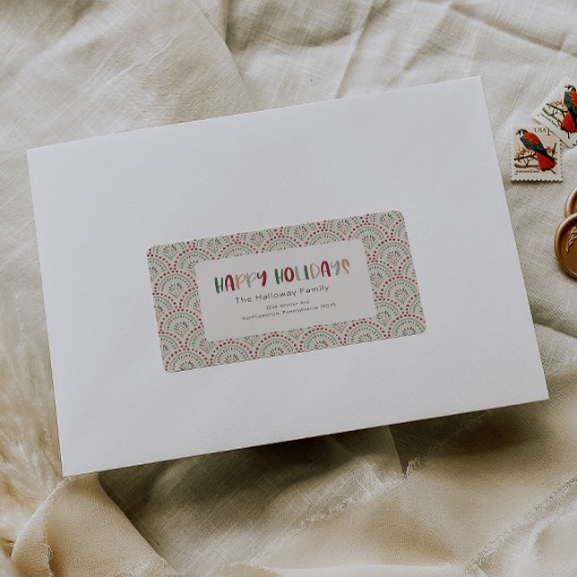Colourful Festive Holiday Return Address Package (Creator Uploaded)