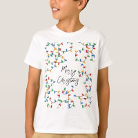 Colourful Festive Merry Christmas Lights Pattern