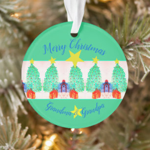 Colourful Festive Turquoise Ornament