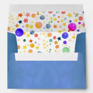 Colourful Festive Whimsical Party Envelope