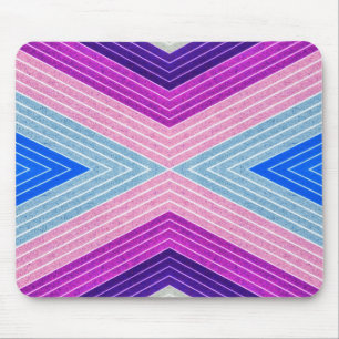Colourful Fibre Chevron Mouse Mat