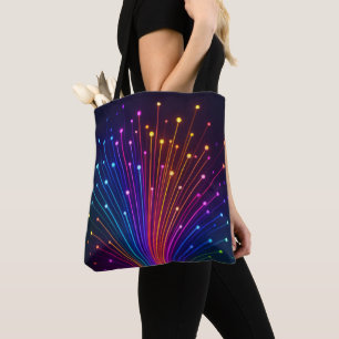 Colourful Fibre Optic Tote Bag
