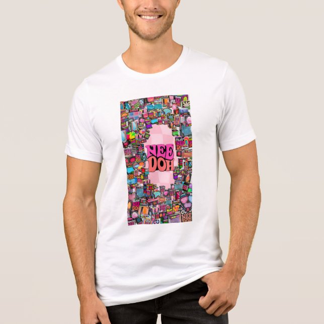 Colourful Fidget Sensory Toy Graphic ( NeeDoh ) Tri-Blend Shirt (Front)