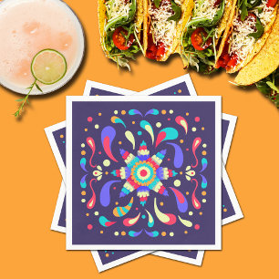 Colourful Fiesta Blue Napkin