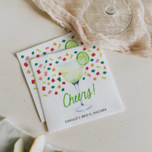 Colourful Fiesta Bridal Shower Cheers Napkin