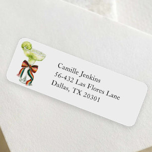 Colourful Fiesta Bridal Shower Return Address Labe