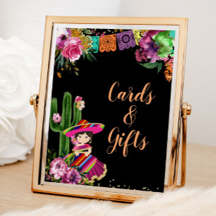 Colourful Fiesta Floral Birthday Cards and Gifts Poster