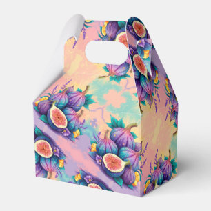 Colourful fig favour box