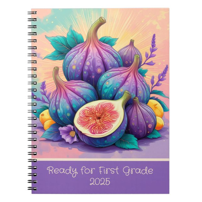 Colourful fig for 1st grade 2025 notebook (Front)