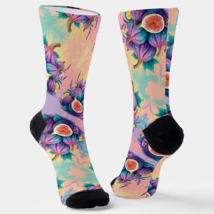 Colourful fig socks