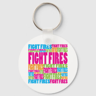 Colourful Fight Fires Key Ring