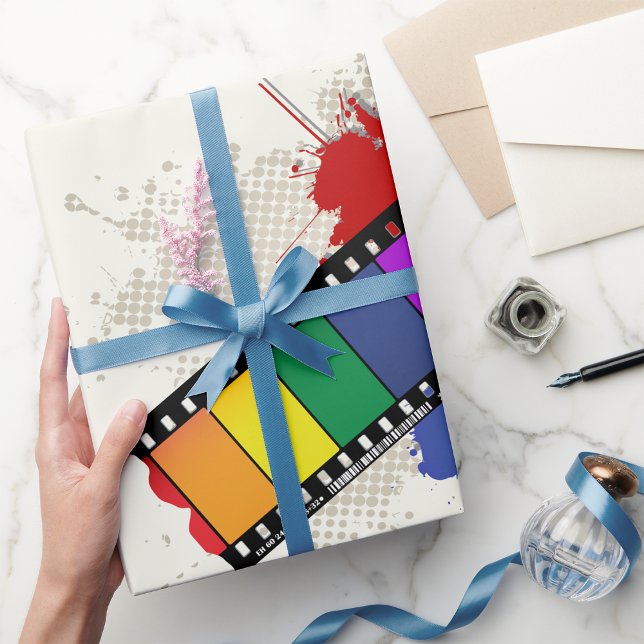 Colourful Filmstrip Wrapping Paper (Creator Uploaded)