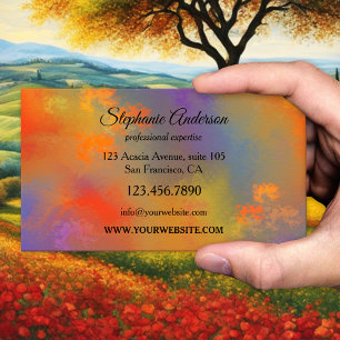 Colourful Fine Art Professional Business Card