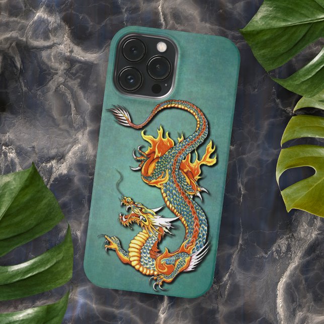 Colourful Fire Dragon Tattoo Art Case-Mate iPhone Case (Creator Uploaded)