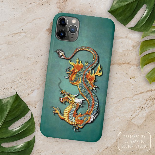 Colourful Fire Dragon Tattoo Art Case-Mate iPhone Case (Creator Uploaded)