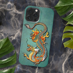 Colourful Fire Dragon Tattoo Art iPhone 12 iPhone 13 Pro Max Case