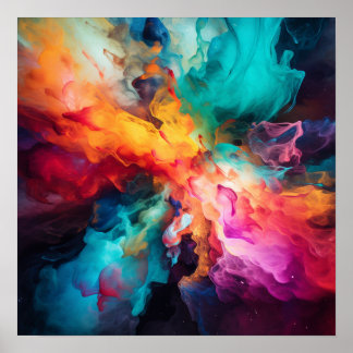 Colourful Fire Poster