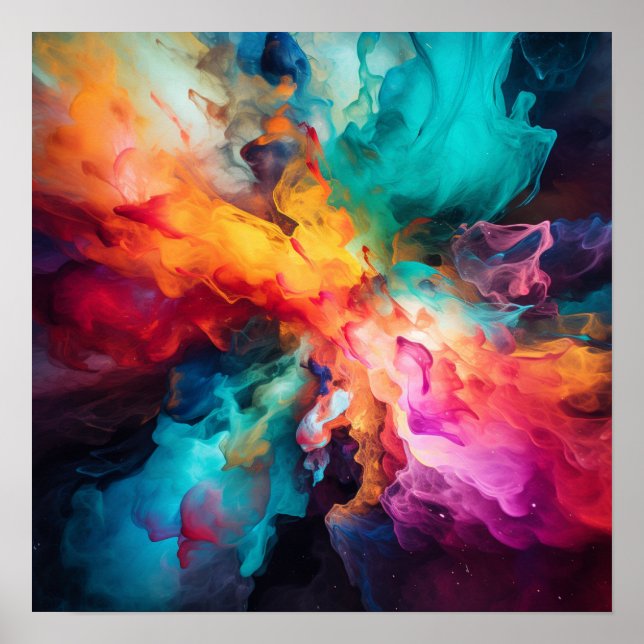 Colourful Fire Poster (Front)