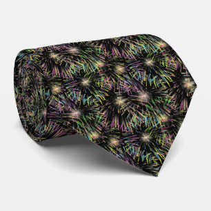Colourful Fireworks Design  Tie