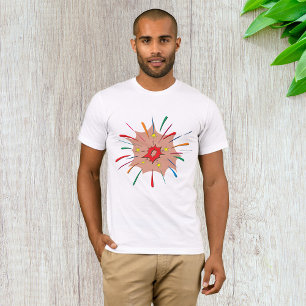 Colourful Fireworks Mens T-Shirt