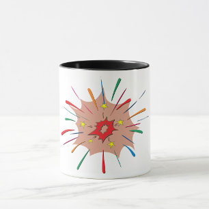 Colourful Fireworks Mug