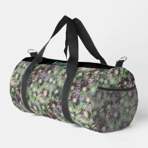 Colourful Fireworks Pattern Personalised Duffle Bag