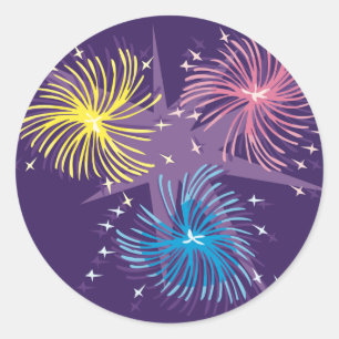 Colourful Fireworks Stickers