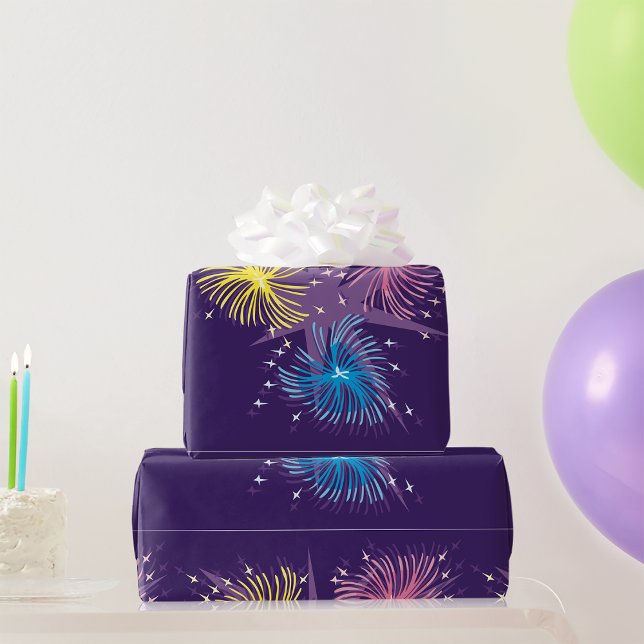 Colourful Fireworks Wrapping Paper (Creator Uploaded)