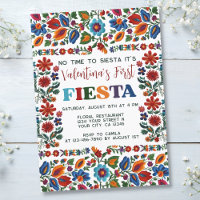 Colourful First Fiesta 1st Birthday Folk Art Flora