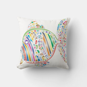 Colourful Fish 2 Sided Pillow