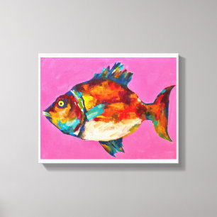 Colourful Fish Art Canvas Print