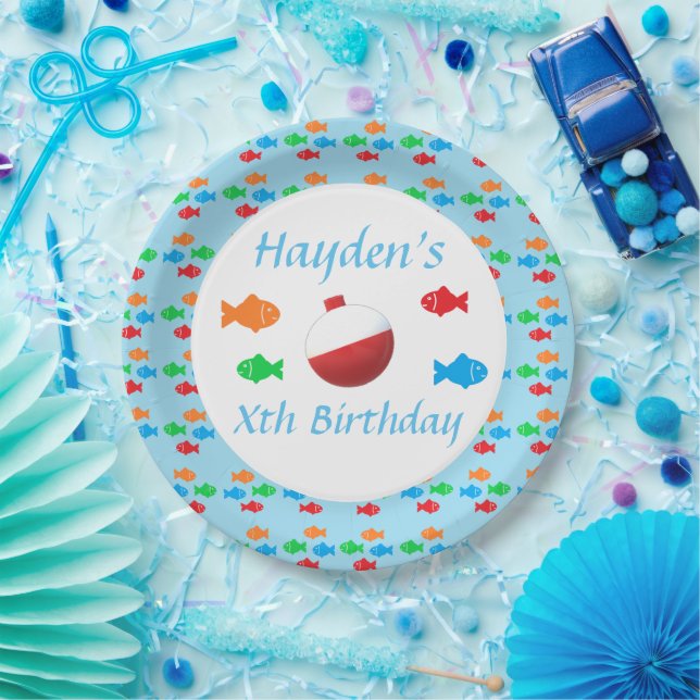 Colourful Fish Birthday Paper Plate (Party)