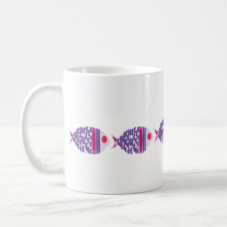 Colourful Fish Family Preppy Coastal Coffee Mug