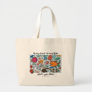 Colourful Fish Friends Large Tote Bag