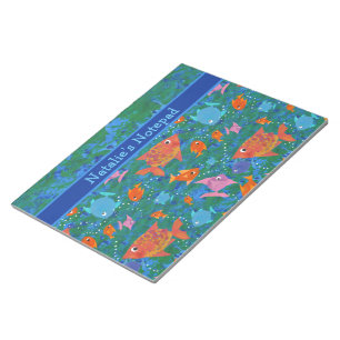 Colourful Fish in the Sea Custom Notepad or Jotter