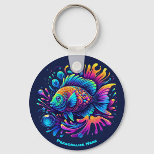 Colourful Fish Key Ring