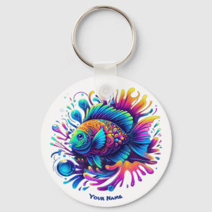 Colourful Fish Key Ring