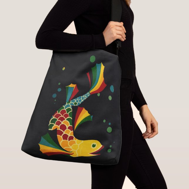 colourful fish ‘n bubbles crossbody bag (Close Up)
