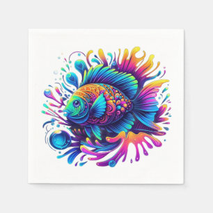 Colourful Fish Napkin