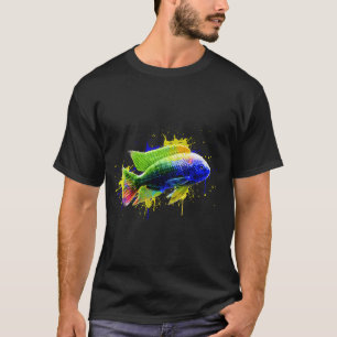 Colourful Fish - Paint Brush T-Shirt