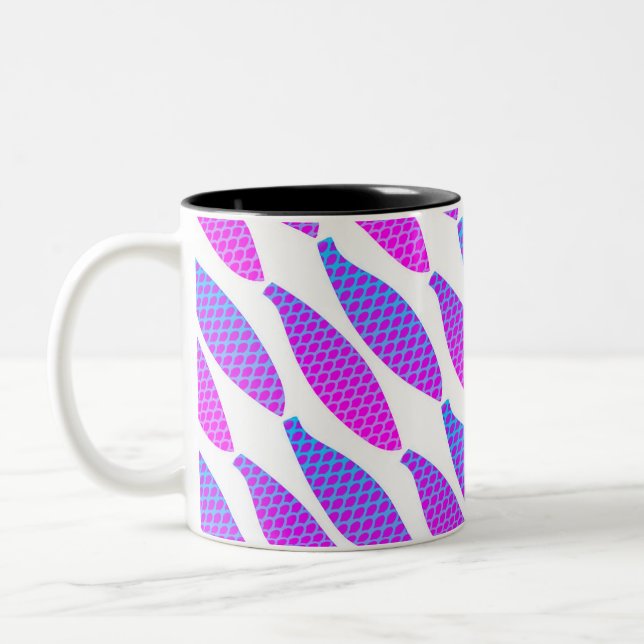 Colourful Fish pattern Coffee Mug (Left)
