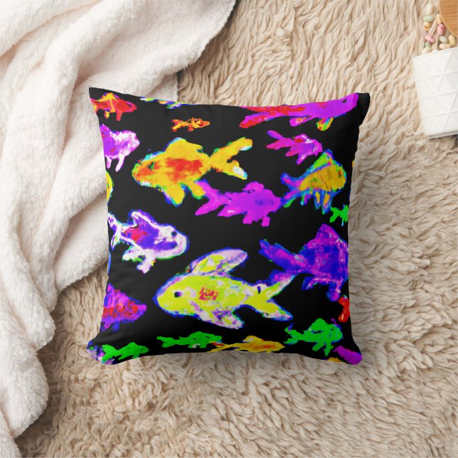 Colourful Fish Patterns Painting Art. Buy Now Cushion (Blanket)