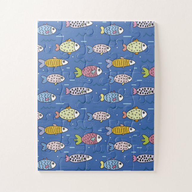 Colourful Fish Puzzle (Vertical)