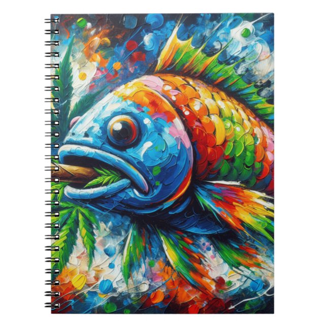 Colourful Fish Spiral Notebook (Front)