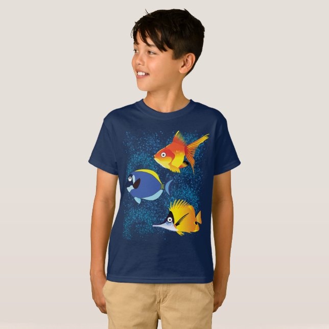 Colourful Fish T-Shirt (Front Full)