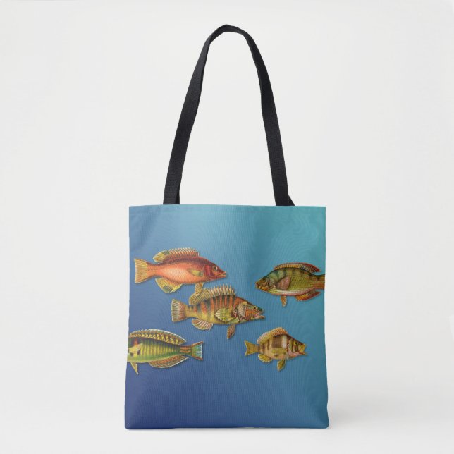 Colourful Fish Tote Bag (Front)